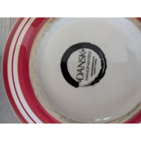 Dansk Bing Cherry Red & White Ceramic Bowls Set Of 4 - Picture 4 of 4
